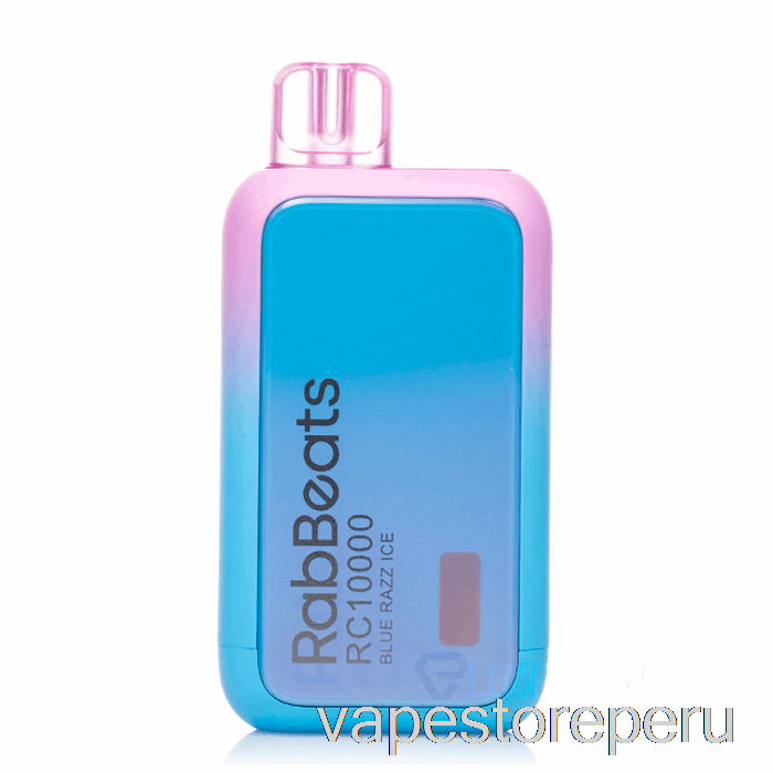 Vape Recargable Rabbeats Rc10000 Desechable Azul Razz Ice